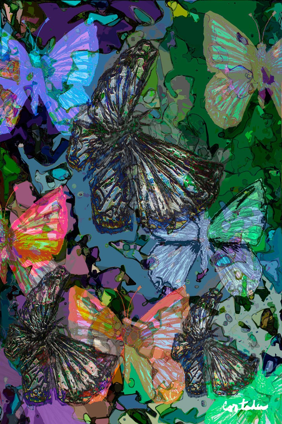 Xavier Cortada, “Florida is… Butterflies,” digital art, 2015. (www.florida-is.com)