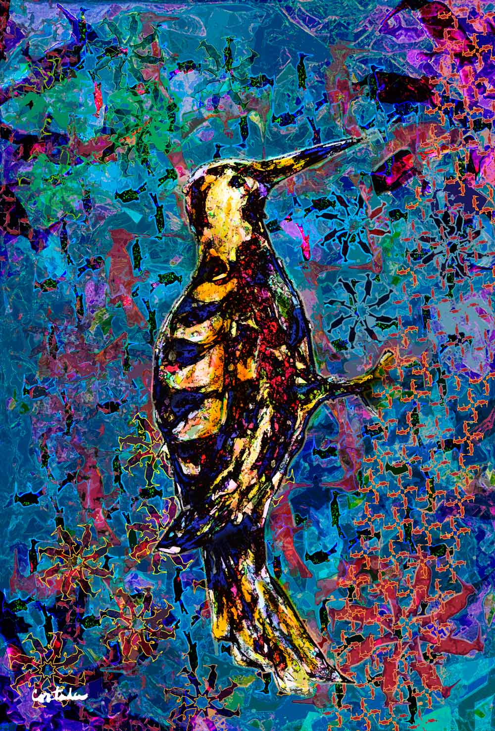 Xavier Cortada, “Florida is… Woodpeckers,” digital art, 2015. (www.florida-is.com)