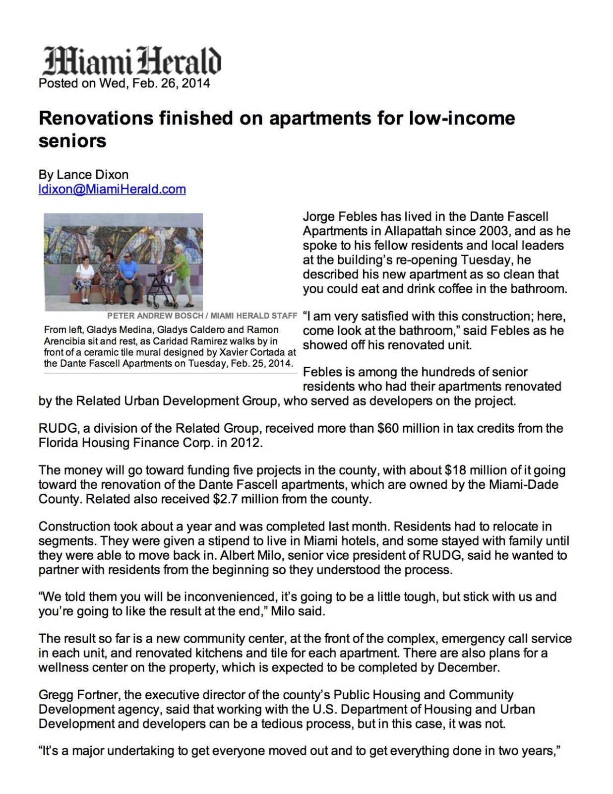 Renovations finished on ...-2014 | MiamiHerald.com page 1