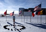 Art installation by Xavier Cortada at South Pole.