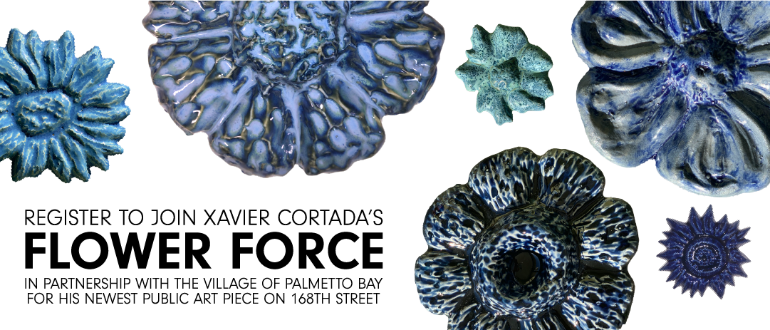 Register to join Xavier Cortada's Flower Force in partnership with the Village of Palmetto Bay for his newest public art piece